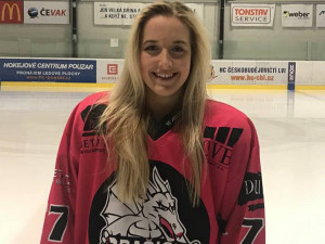 Nejužitečnější hráčka turnaje Martina Šimková z HC Dračice ČB.