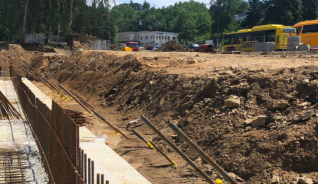 Rekonstrukce krumlovského nádraží. Zdroj: Facebook Město Český Krumlov