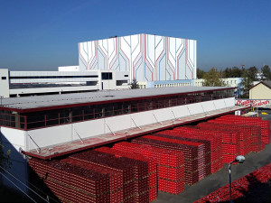 Nové logistické centrum Budějovického Budvaru.