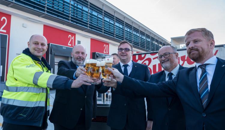 Slavnostní otevření nového logistického ventra Budějovického Budvaru.