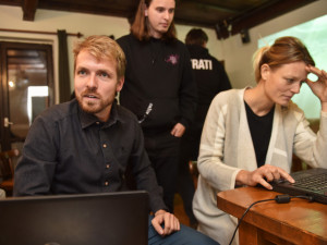 Lukáš Mareš a  Adéla Kučerová.