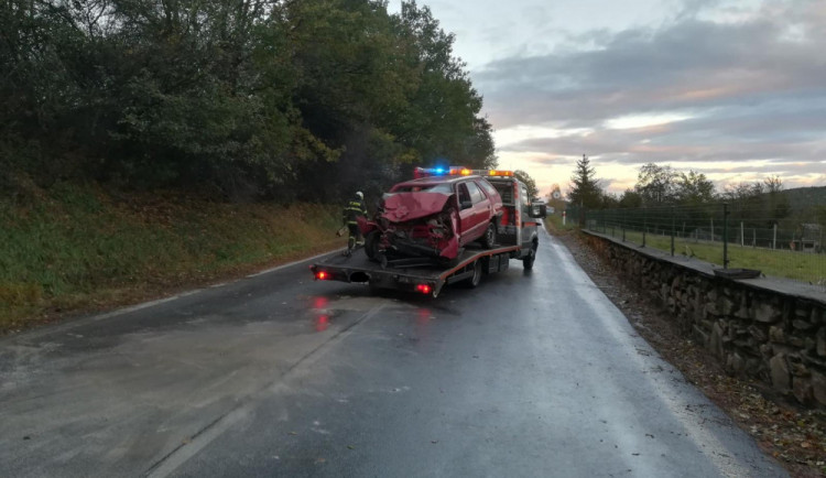 Nehoda u obce Ostrov na Prachaticku.