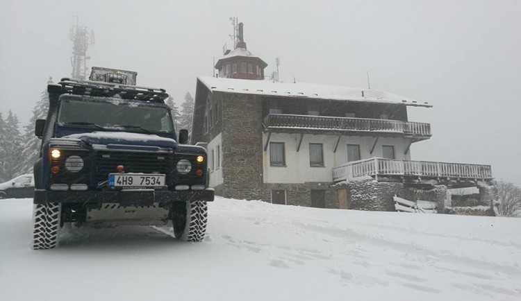 Sněhová nadílka na Pancíři.