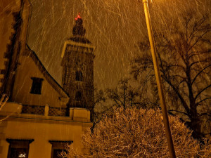 Zasněžené Budějce od Tomáše