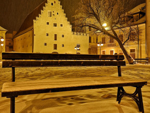 Zasněžené Budějce od Tomáše