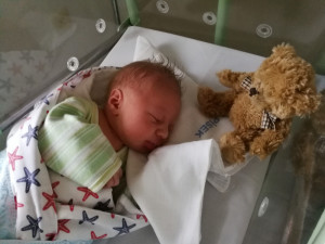 První letošní miminko se jmenuje Tomášek. Narodil se v Písku