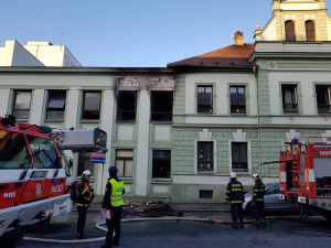 Požár v písecké ubytovně zničil jeden z bytů