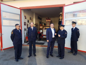 Ministr vnitra navštívil českobudějovické hasiče, společně projednávali modernizaci jejich zázemí
