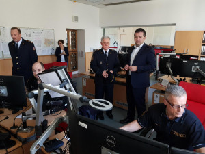 Jihočeští hasiči měli včera vzácnou návštěvu