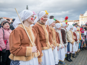 Budějckým náměstím prošel masopustní průvod