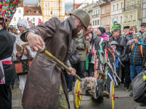 Budějckým náměstím prošel masopustní průvod