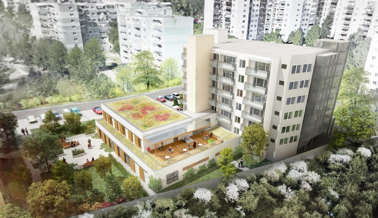 VIZUALIZACE: Brněnští senioři se v Domově Kosmonautů mohou těšit na novou terasu a komunitní sál