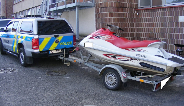 Skútr, který řídil Christoph Steinert