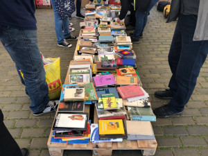 Z budějckého náměstí se stala knihovna. Začal festival Literatura žije