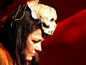 Počasí se umoudřilo, takže si děti u Slavie užily krásný čarodějnický večer