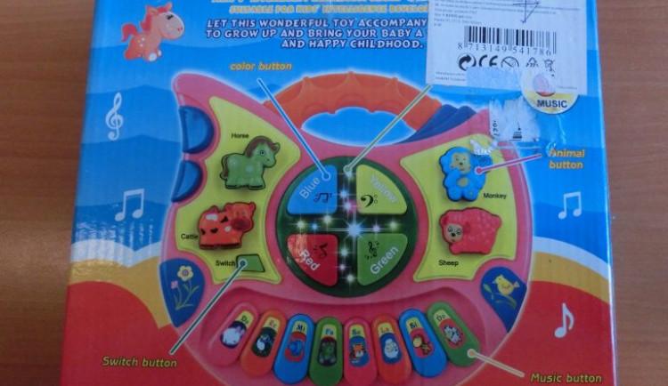 Piano Animal World pro děti je podle ČOI nebezpečné. Nařídila stažení hračky z trhu