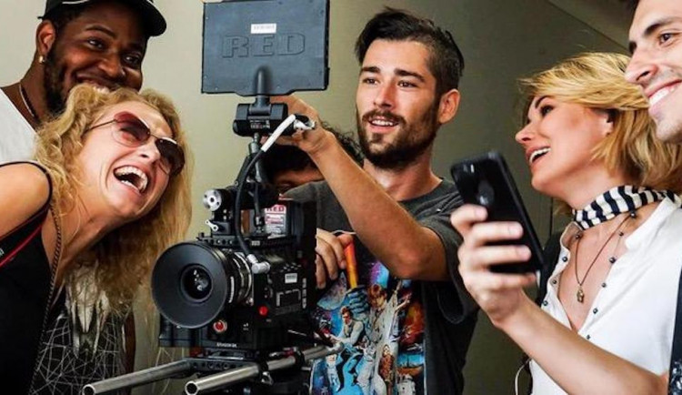 Jan Bauer se štábem.