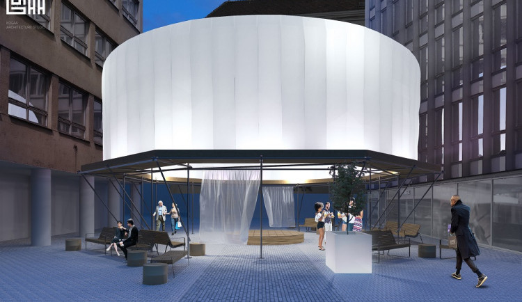 FOTO: Pohořelec ožije. Bývalé nevzhledné tržiště oživí architektonická instalace