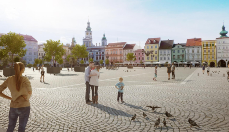 Náměstí po úpravě.