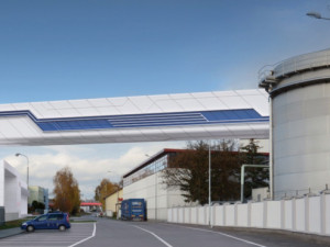 Technologický most - pohled od jihu