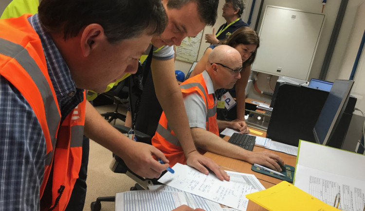 Havarijní štáb elektrárny přijímal opatření na stabilizaci situace