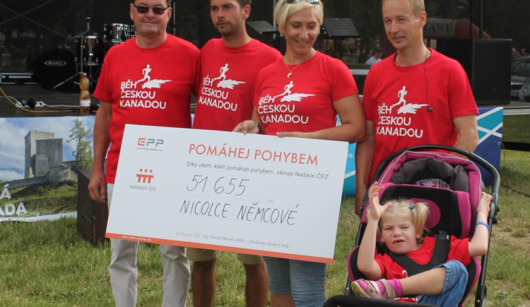 Běh Českou Kanadou přinesl nemocné Nicolce téměř 140 tisíc korun