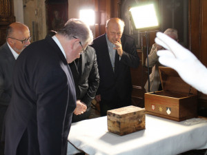 V Budějcích vyzvedli ostatky zpovědníka Přemysla Otakara II.