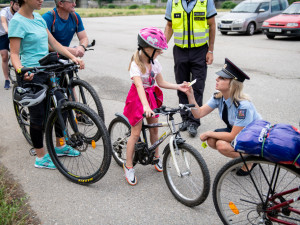 Policisté v Budějcích se dnes zaměřili na cyklisty a jejich bezpečnost
