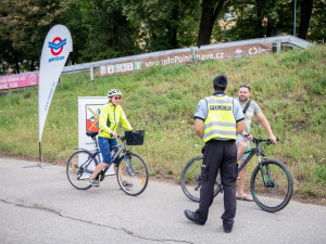 Policisté v Budějcích se dnes zaměřili na cyklisty a jejich bezpečnost