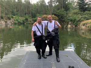 Potápěči pokořili rekord v pobytu pod vodou. V lomu u Lišova vydrželi týden