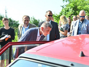 Andrej Babiš na návštěvě Jihočeského kraje.