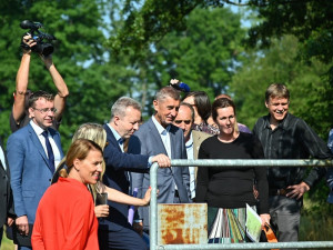 Andrej Babiš na návštěvě Jihočeského kraje.