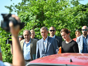 Andrej Babiš na návštěvě Jihočeského kraje.