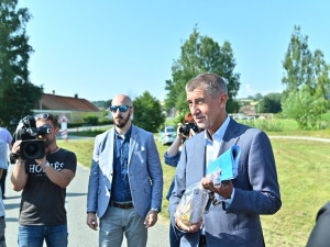 Andrej Babiš na návštěvě Jihočeského kraje.