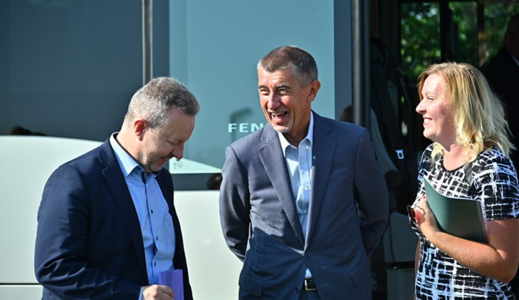 Andrej Babiš na návštěvě Jihočeského kraje.