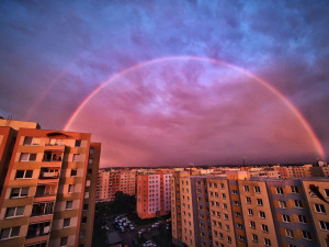 Nebeská show nad jihem Čech. Duhu jste zachytili na mnoha místech