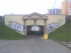 Původní stav podchodu.