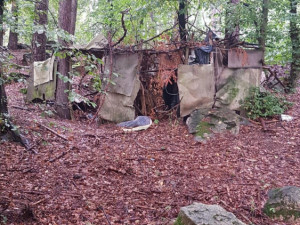 Bunkr u místa nálezu.