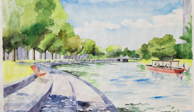 Nábřeží inspirované  Ljublaní.