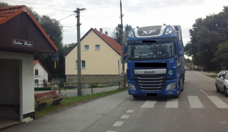 Kamion řídil muž pod vlivem alkoholu.