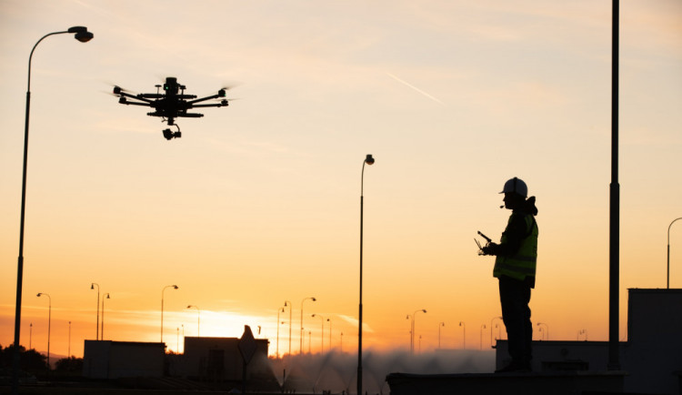 Nad Temelínem létal dron, prozkoumal 34 tisíc metrů čtverečních