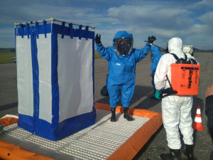 V Táboře havarovala cisterna s kyselinou dusičnou, hasiči trénovali krizovou situaci