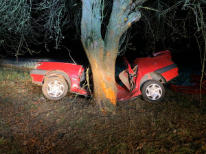 Osobák narazil na Písecku do stromu, řidič na místě zemřel