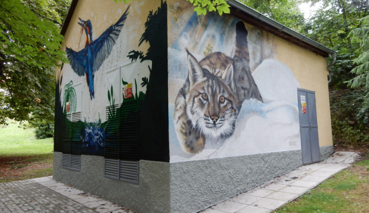 Trafostanice ve Vimperku.