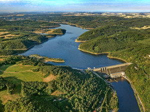 Hladina Orlíku klesla kvůli modernizaci výtahu o více než 6 metrů