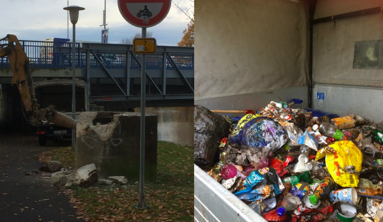 Město nechalo odstranit betonovou šachtu.