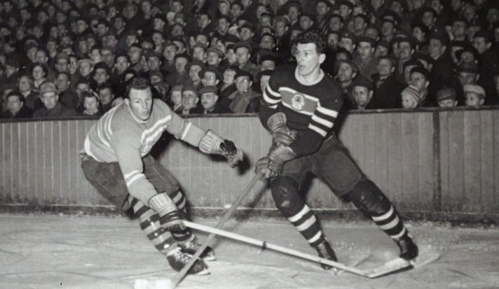 Antonín Španinger v souboji s chomutovským Klůcem