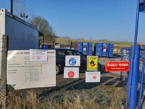 Sběrný dvůr Švábův Hrádek začíná fungovat v omezeném režimu. Lidé by ho ale měli využívat jen výjimečně