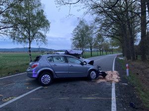 U Němčic došlo k vážné dopravní nehodě. Dvě děti jsou v kritickém stavu