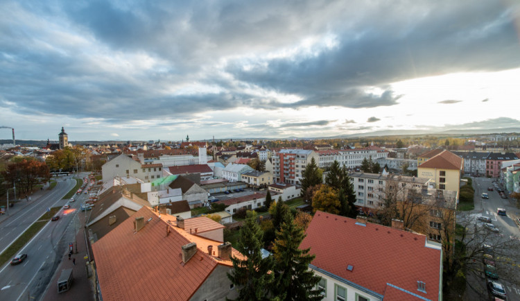 Výhled z bývalé kavárny.